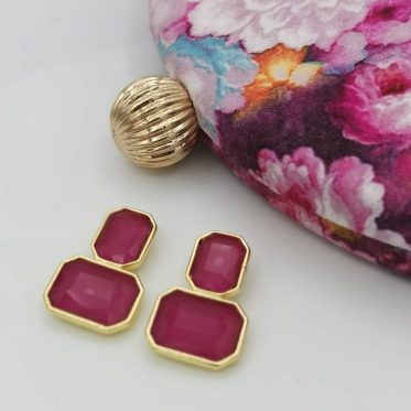 PENDIENTES DE CRISTAL BUGANVILLA