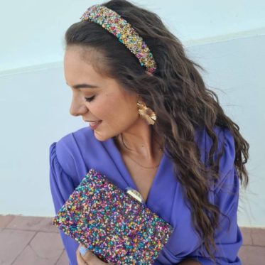 DIADEMA MULTICOLOR PIEDRAS